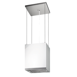 Вытяжка Kuppersbusch DI 3800.0 W белое стекло островная