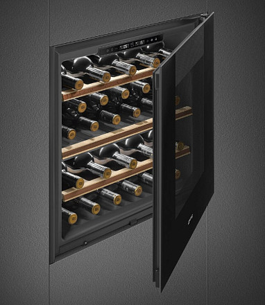 Холодильный шкаф для вина Smeg CVI129B3 встраиваемый