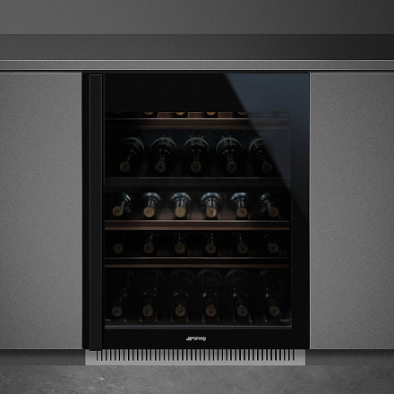 Холодильный шкаф для вина Smeg CVI638RN3 встраиваемый