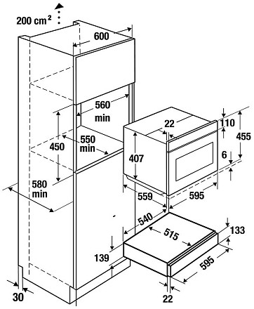 Выдвижной ящик Kuppersbusch CSZ 6800.0 G2 Black Chrome
