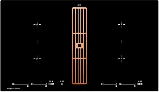 Варочная панель Kuppersbusch KMI 9800.0 SR Copper индукционная с вытяжкой