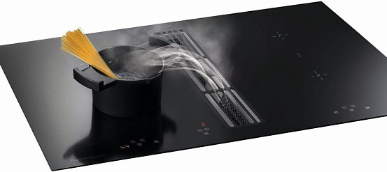 Варочная панель Kuppersbusch KMI 9800.0 SR Gold индукционная с вытяжкой