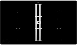 Варочная панель Kuppersbusch KMI 9850.0 SR Silver Chrome индукционная с вытяжкой