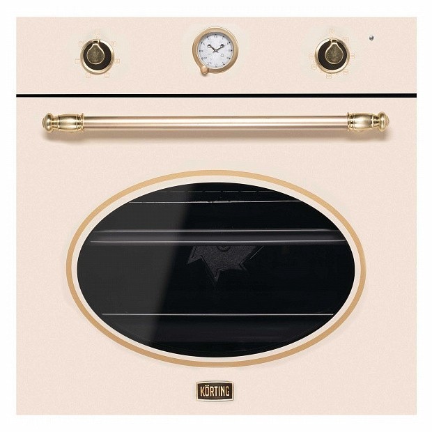 Духовой шкаф Korting OKB 461 CRGB, цвет слоновая кость; цвет ручки и регуляторов - золото