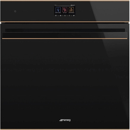 Комплект Smeg Dolce Stil Novo черный (SIM6644R + SO6604S4PNR)