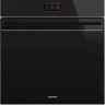 Комплект Smeg Dolce Stil Novo черный (SIM6644R + SO6604S4PNR)
