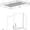 Вытяжка Korting KHI 6530 W встраиваемая