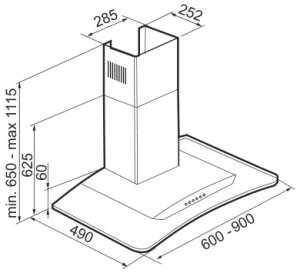 Вытяжка Korting KHC 9954 X
