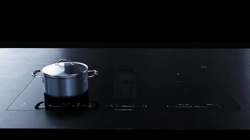 Варочная панель Kuppersbusch KMI 8590.0 SR Black Velvet с вытяжкой